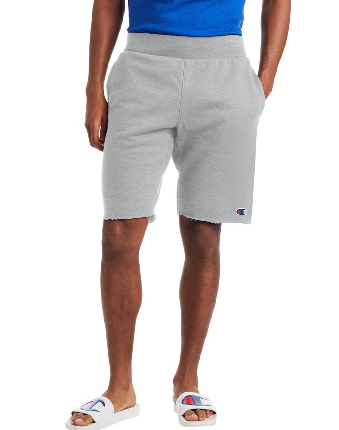 Champion Mens Shorts NZ - Reverse Weave Cut-Off Grey ( 1209-PIQYO )